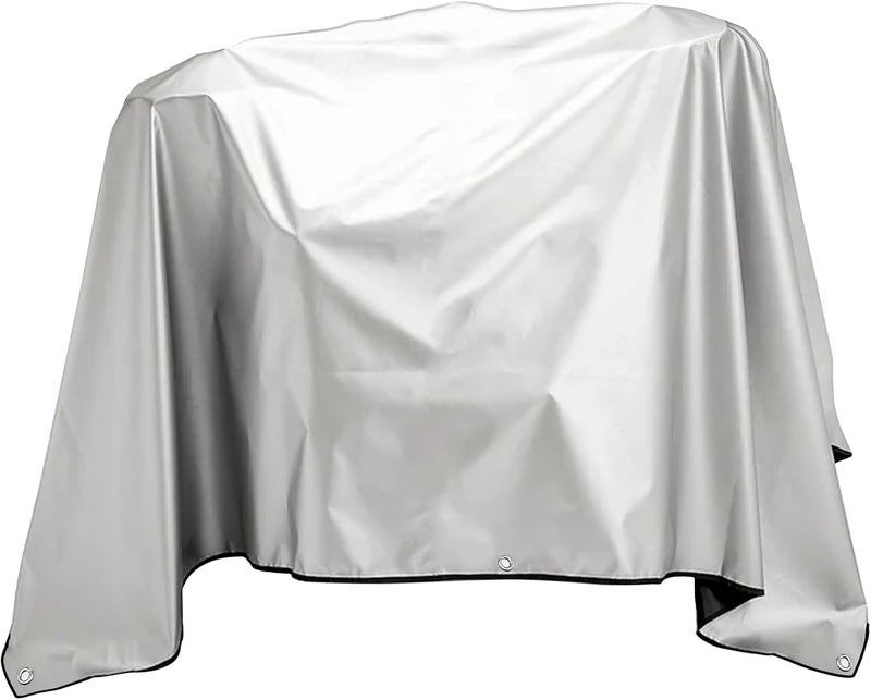 DSWCKNVK Jumbo Machine Cover Breathable Tool Covers,Machine Cover to Prevent Equipment Rust,Water Proof Dust-Proof Tear Resistant Silver (72*112,Black) - Image 1